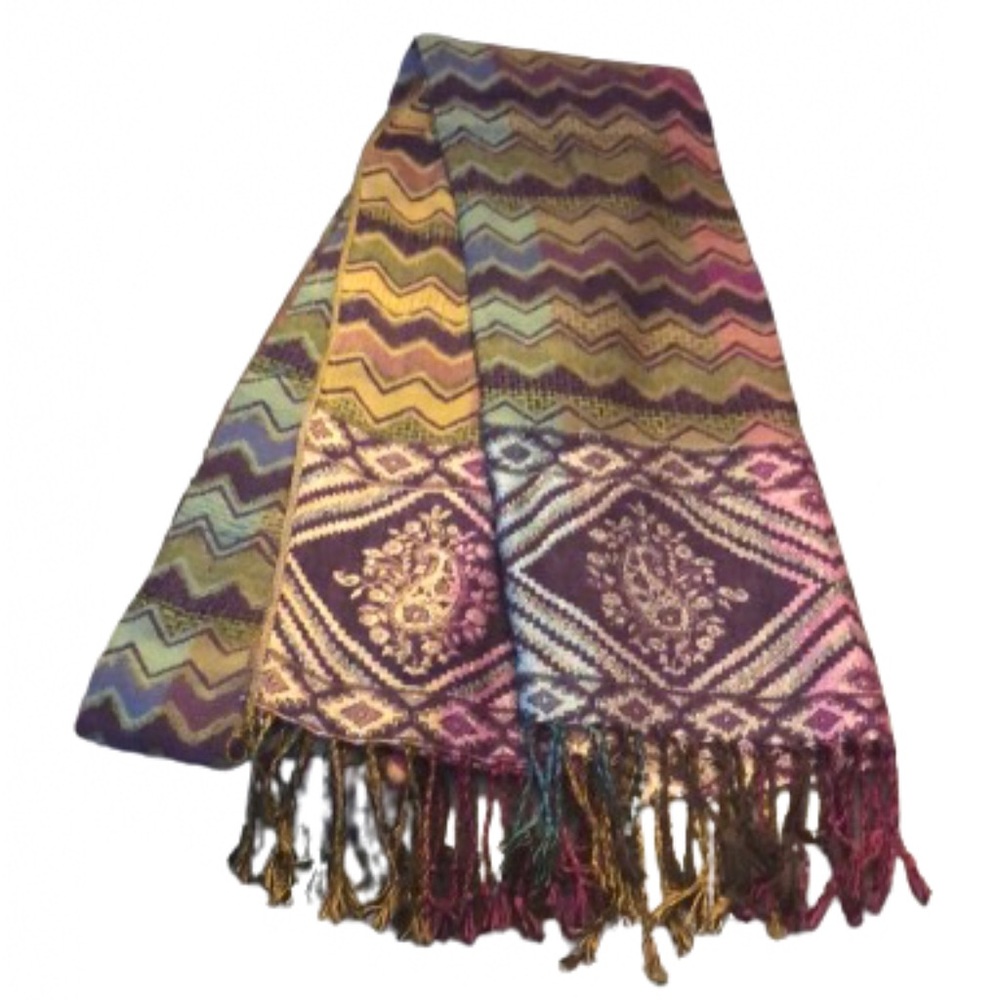 EYEFUL MULTI COLOR LIGHTWEIGHT SCARF • 85” x 28”